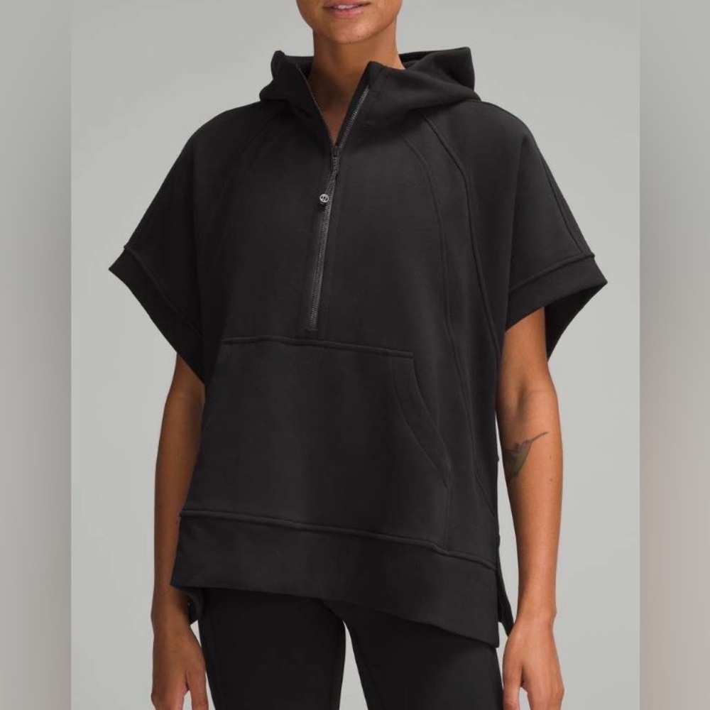 Lululemon Scuba Oversized Short-Sleeve Pullover Black Size XS/S💎EUC Retail $128
